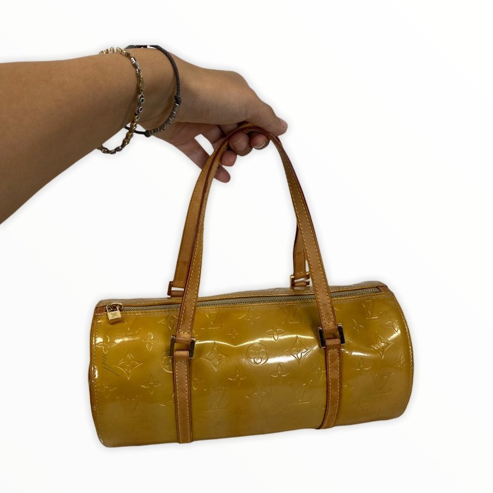 LOUIS VUITTON BEDFORD BEIGE VERNIS YELLOW 874125 - Picture 12 of 13
